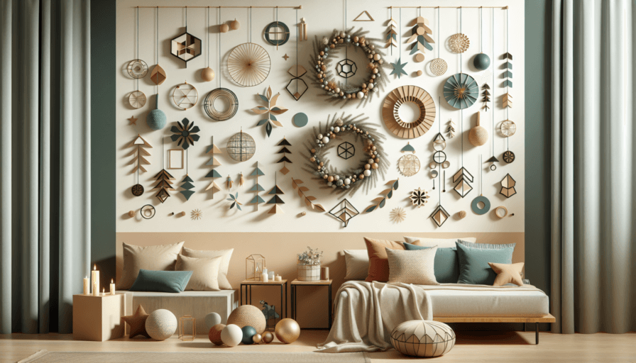 Adornos navideños modernos: Decora paredes con estilo único