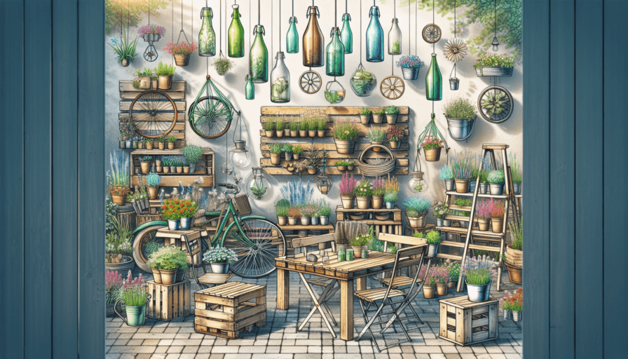 Cómo decorar espacios exteriores con elementos reciclados