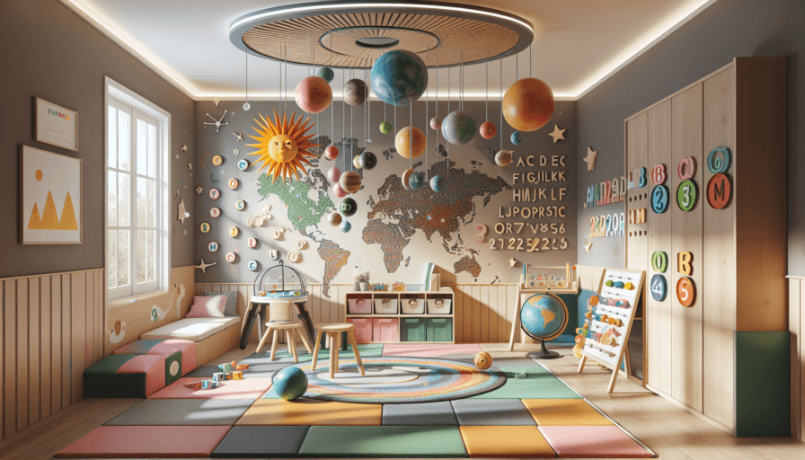 Cómo decorar habitaciones infantiles con temática educativa