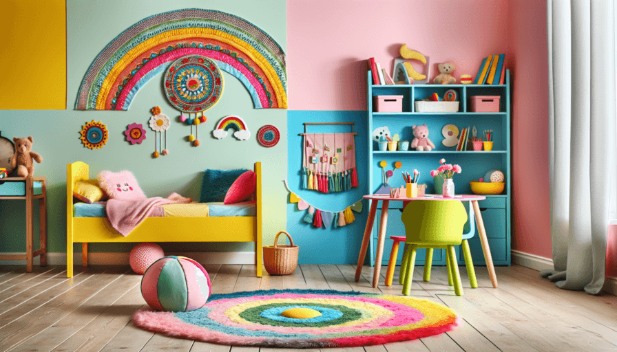 Colores vivos en habitaciones infantiles: Ideas que enamoran
