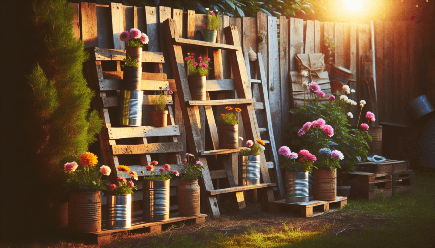 Transforma tu jardín: 21 ideas rústicas con materiales reciclados