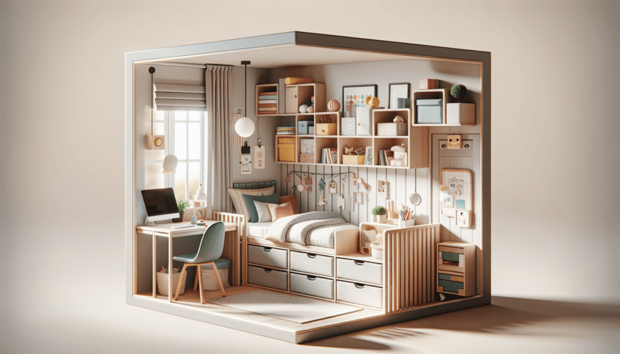 Mobiliario funcional para decorar cuartos infantiles pequeños