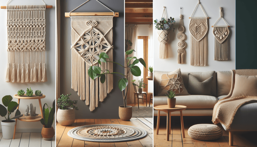 Técnicas de macramé para decoración casera artesanal