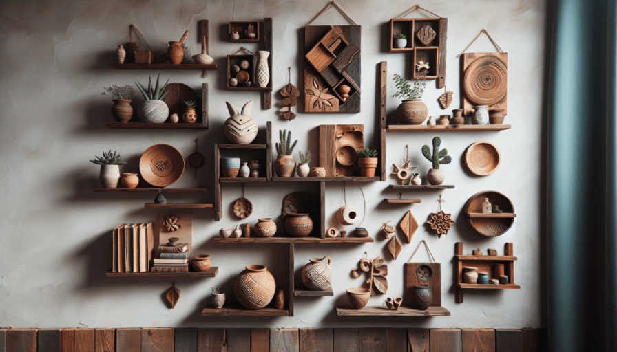 Estanterías handmade para decoración funcional y artesanal